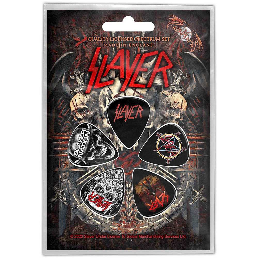 Slayer - Demonic Plectre - Ensemble de 5 - Multicolore